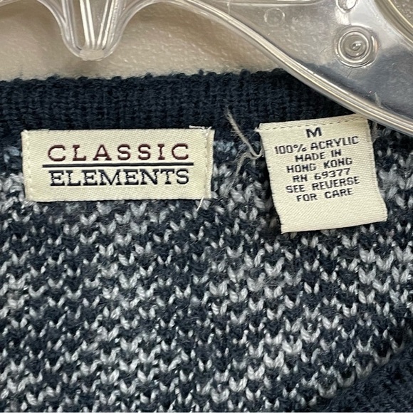 Vintage Pine Forest Mountain Cabin Sweater size Medium snow slopes - Picture 2 of 10